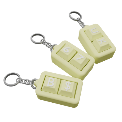 Personalised Clicky Name Keychain