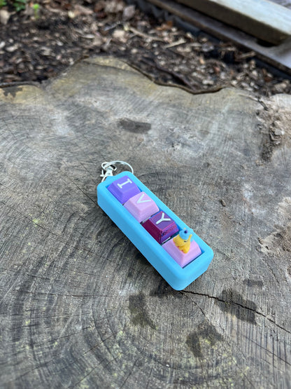 Personalised Clicky Name Keychain