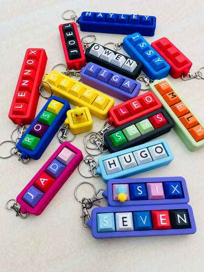 Personalised Clicky Name Keychain