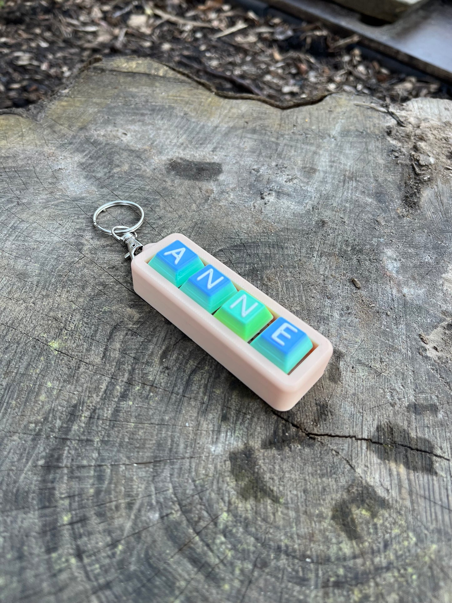 Personalised Clicky Name Keychain