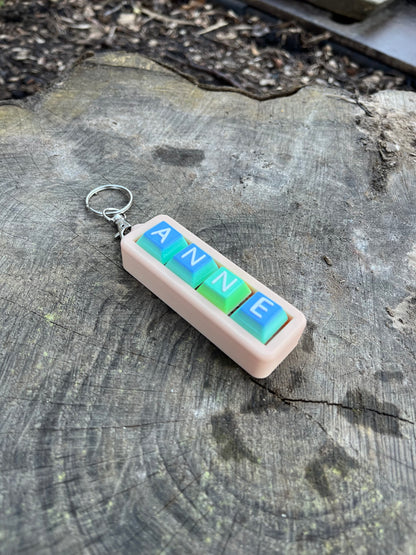 Personalised Clicky Name Keychain