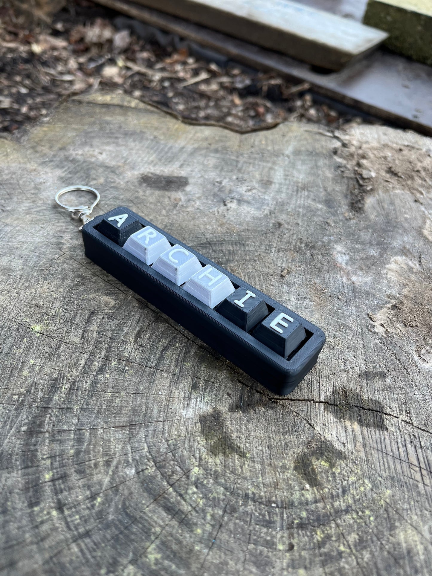 Personalised Clicky Name Keychain