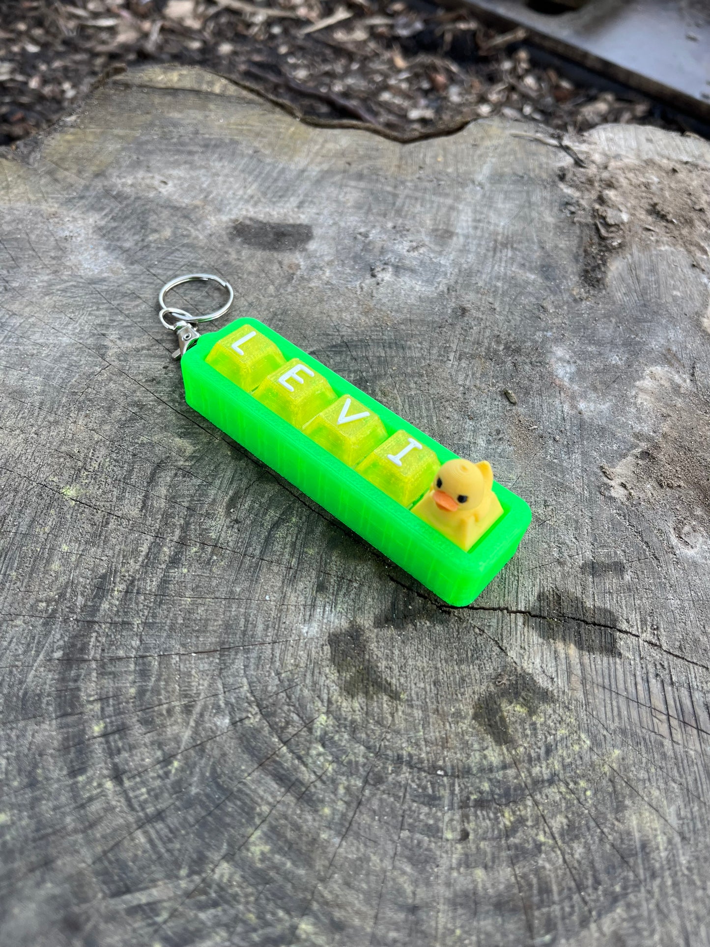 Personalised Clicky Name Keychain