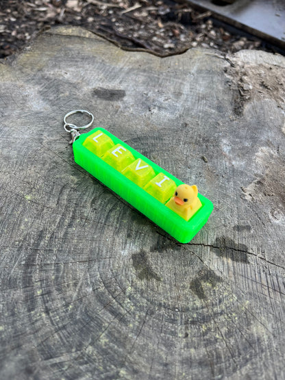 Personalised Clicky Name Keychain