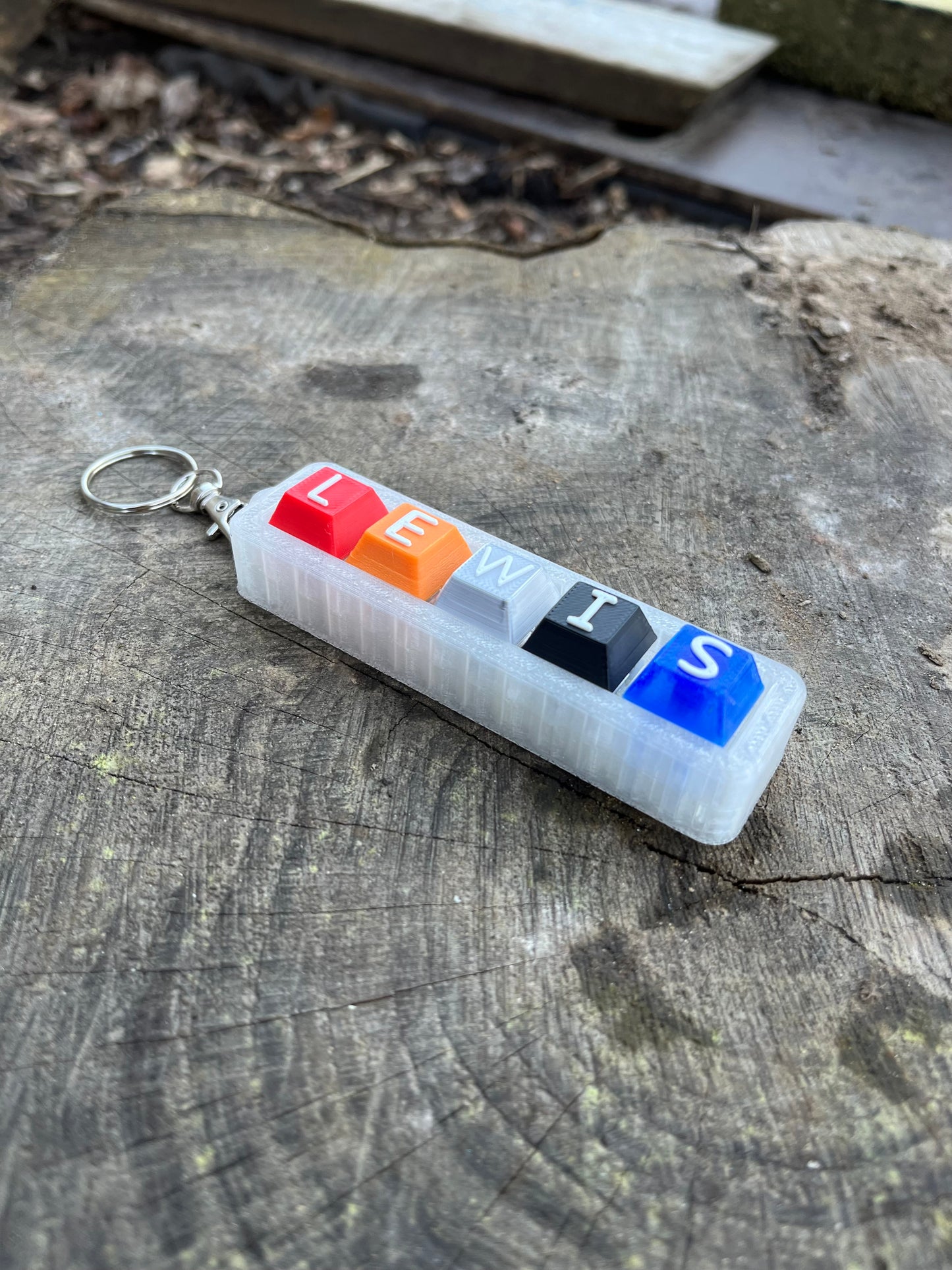 Personalised Clicky Name Keychain