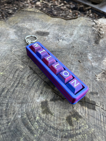 Personalised Clicky Name Keychain