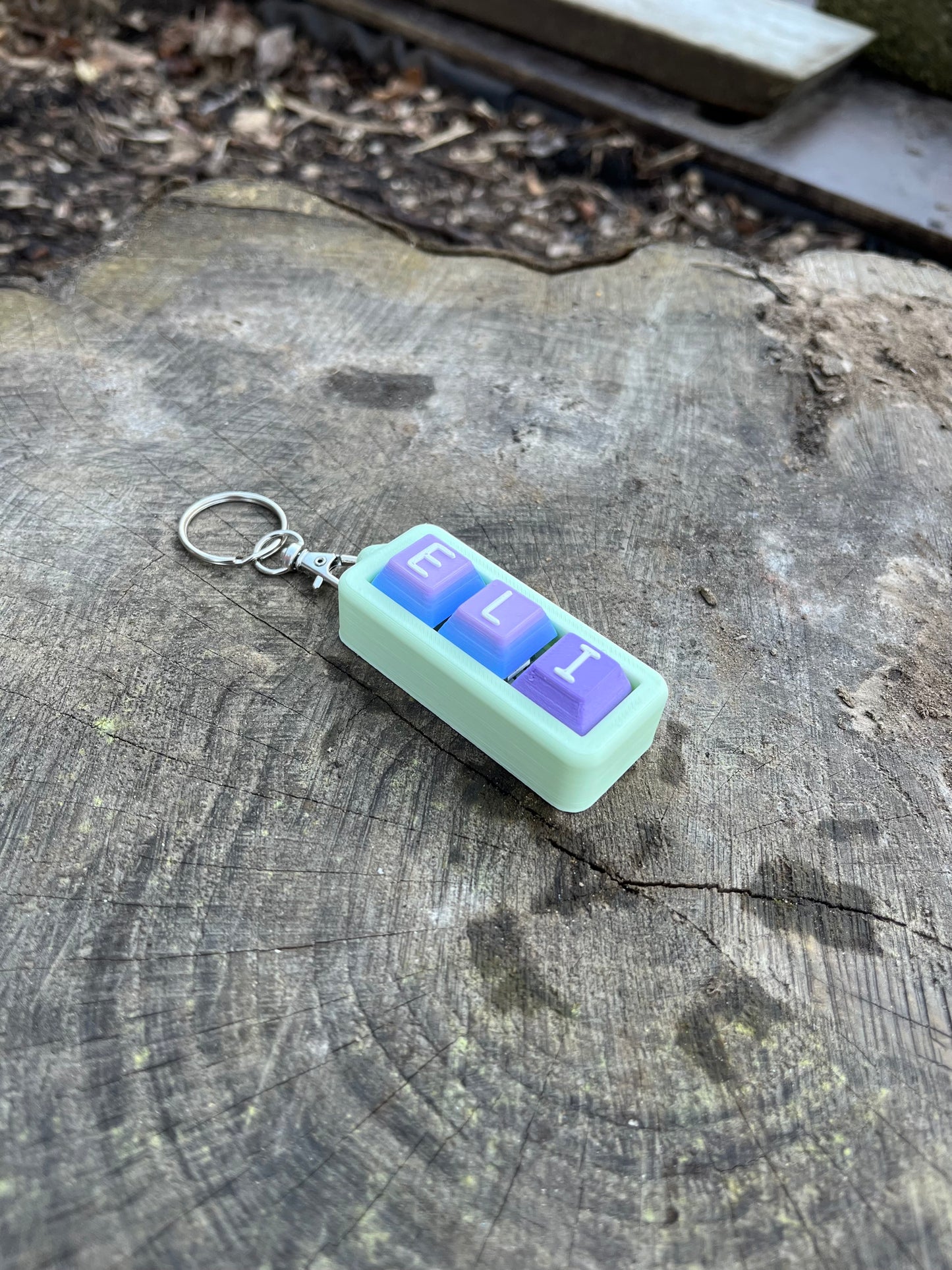 Personalised Clicky Name Keychain