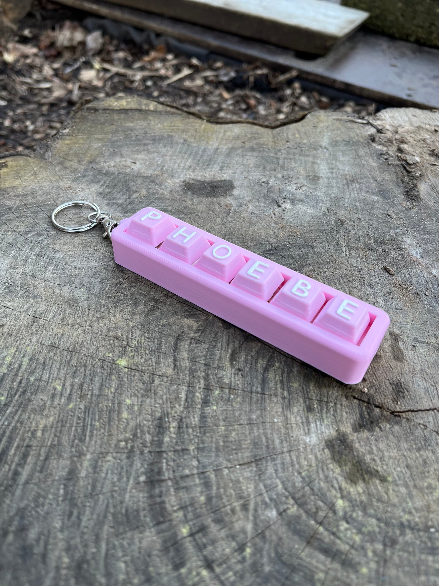 Personalised Clicky Name Keychain