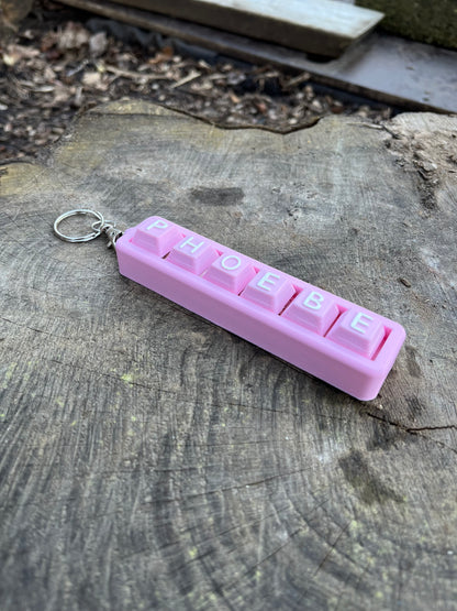 Personalised Clicky Name Keychain