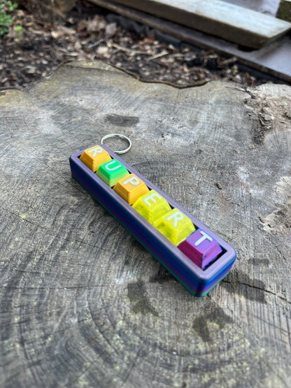 Personalised Clicky Name Keychain