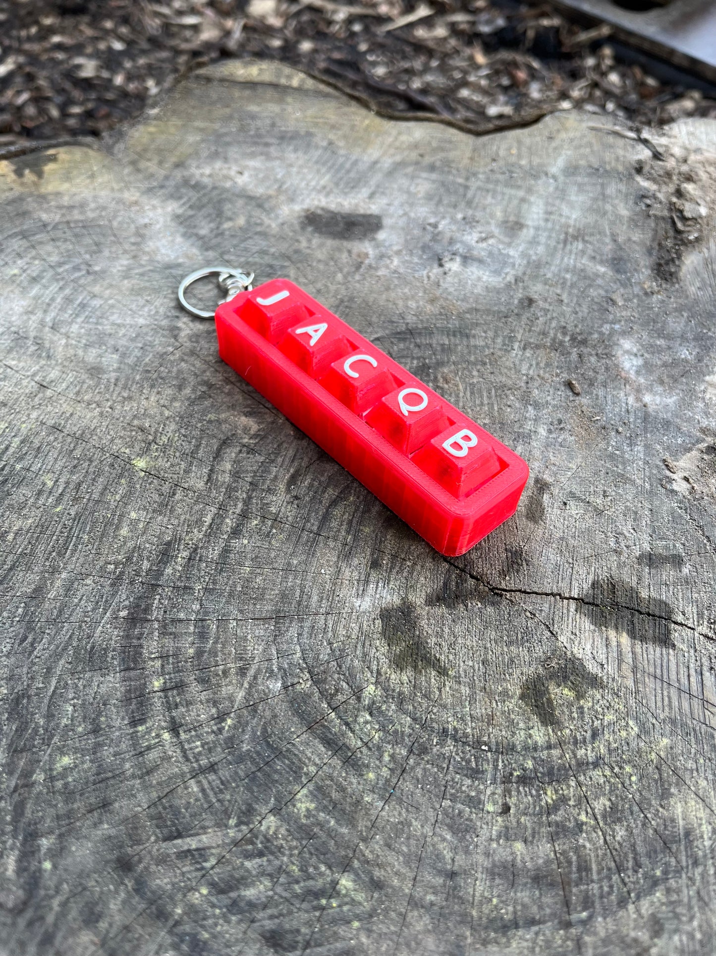 Personalised Clicky Name Keychain