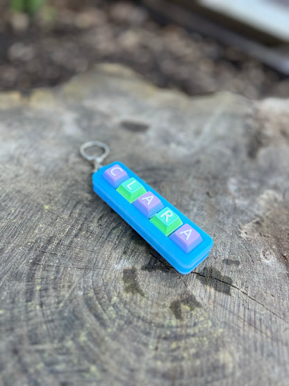 Personalised Clicky Name Keychain