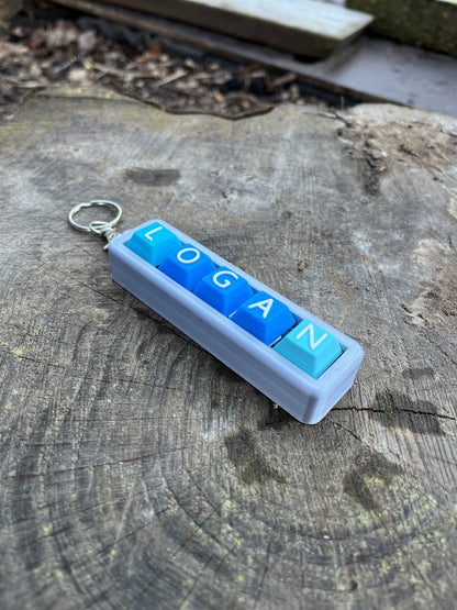 Personalised Clicky Name Keychain
