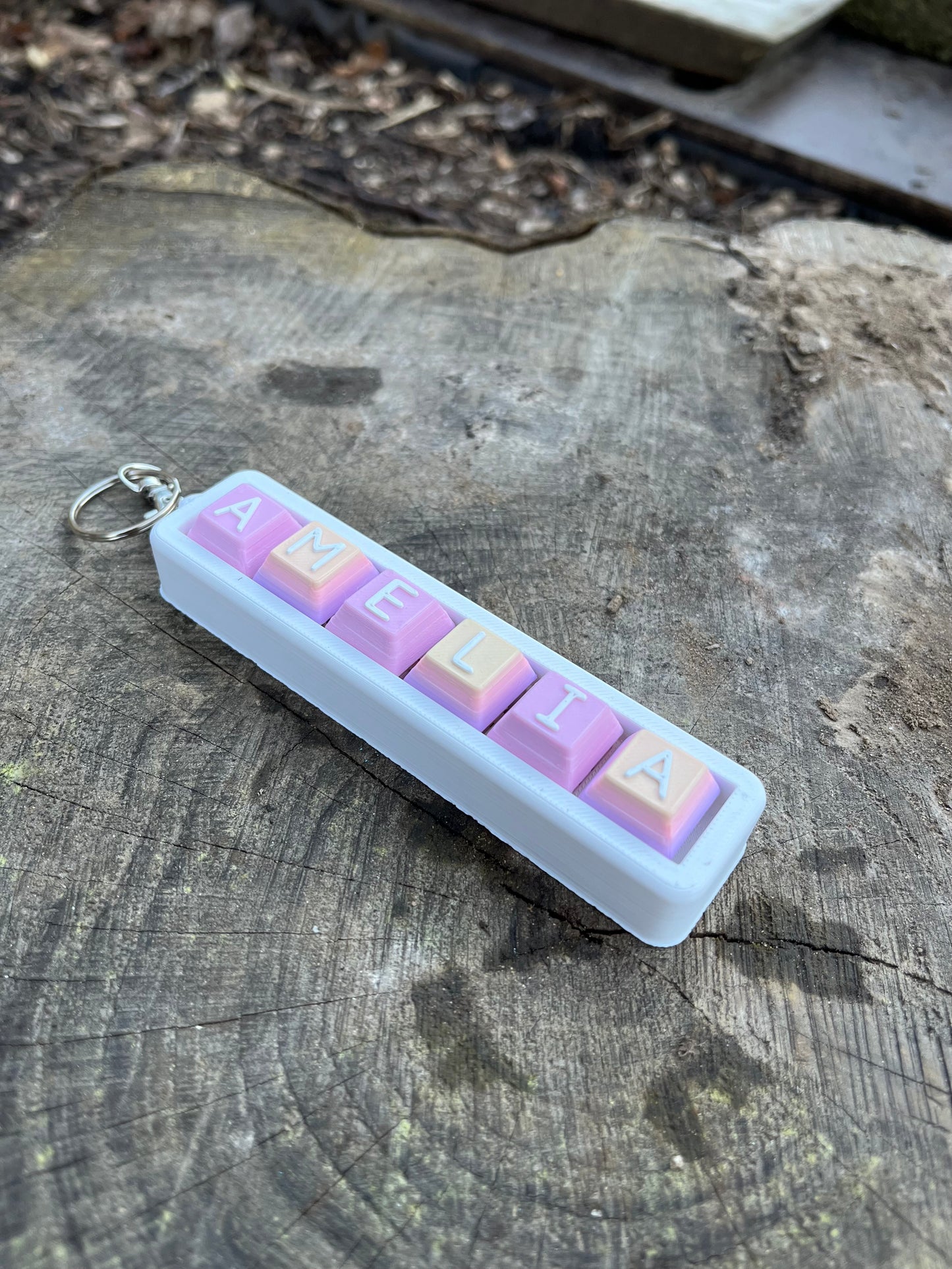 Personalised Clicky Name Keychain