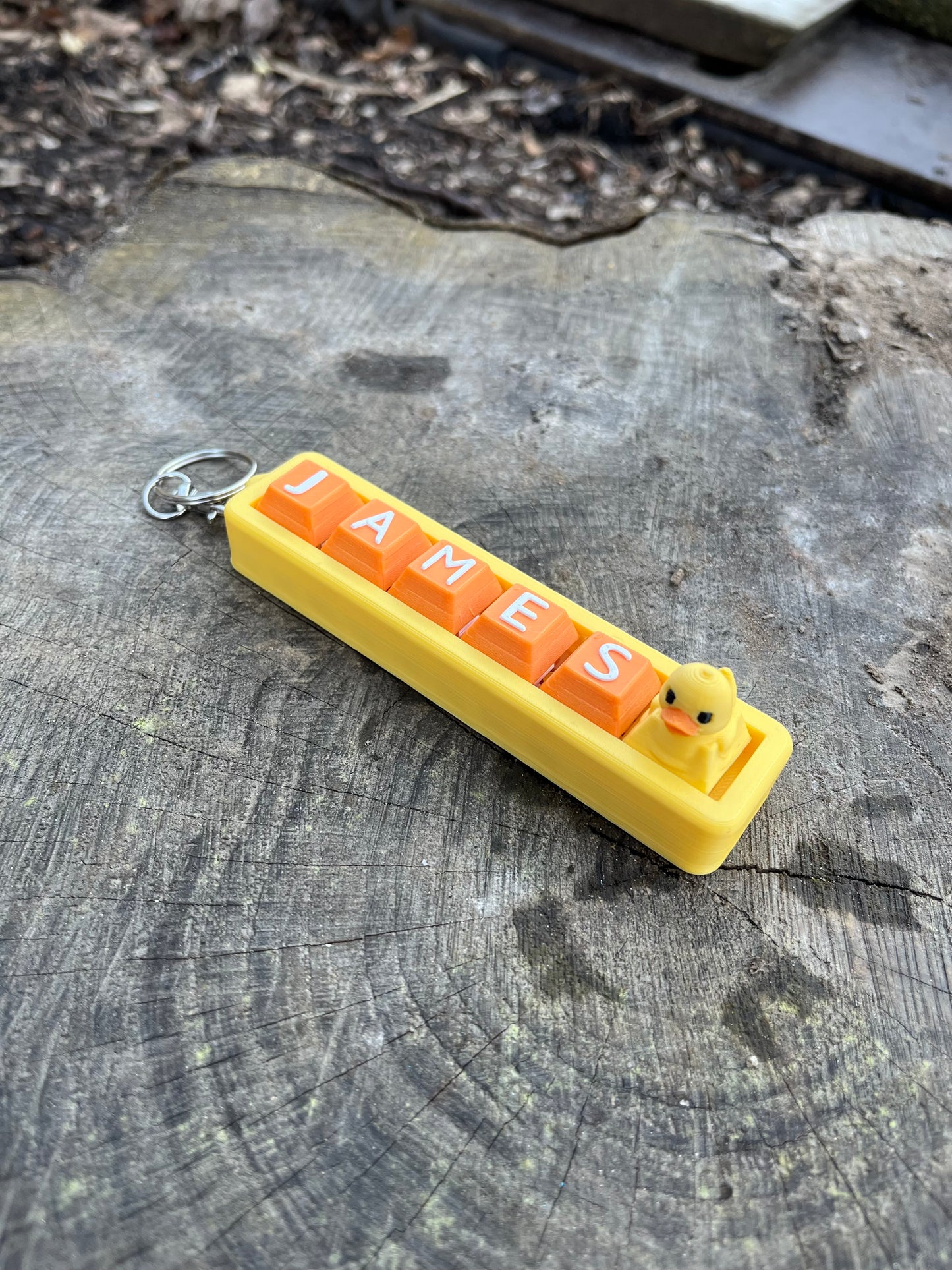 Personalised Clicky Name Keychain