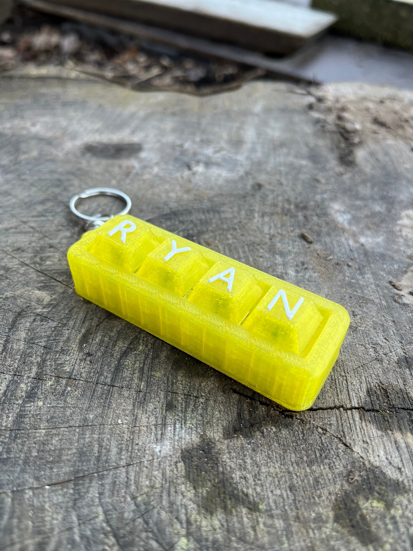 Personalised Clicky Name Keychain